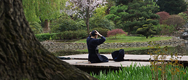 Spotkania z Japonią we wrocławskim Ogrodzie Japońskim - kendo w deszczu